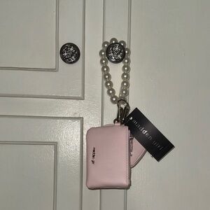Madden Girl Pink Pearl Wristlet Key & Card Holder wallet & bracelet